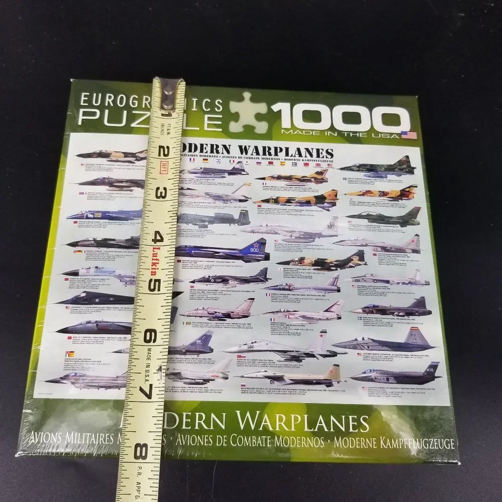 Fighter War Air Plane Puzzle Jigsaw 1000 Piece Modern Military Aero Hobby NEW